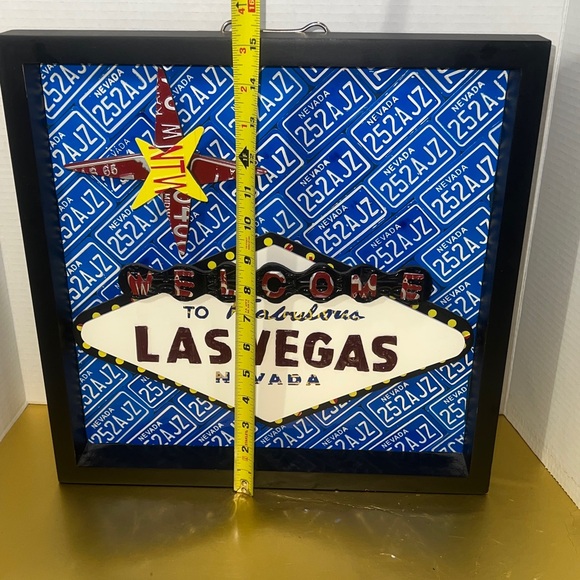 Las Vegas Welcome Sign Mixed Media Art - Picture 4 of 5